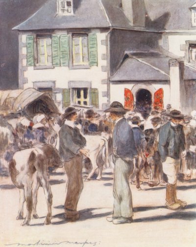 Ved Foire (fargelitografi) av Mortimer Ludington Menpes