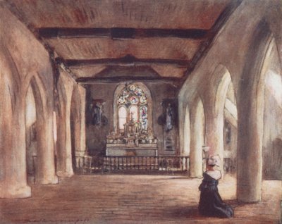 St. Mody-kirken (fargelitografi) av Mortimer Ludington Menpes