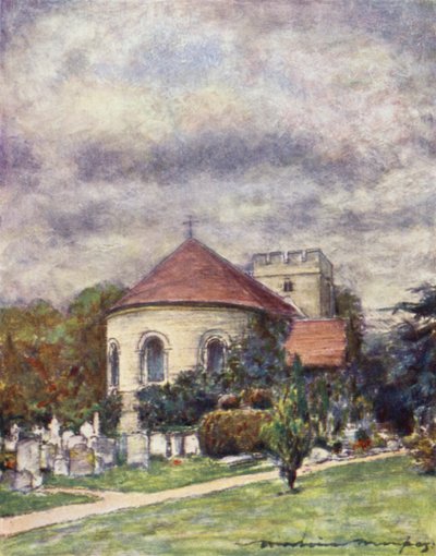Goring kirke av Mortimer Ludington Menpes