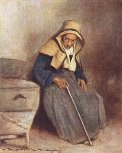 Alderdom (fargelitografi) av Mortimer Ludington Menpes