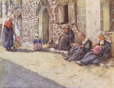 Middag (fargelitografi) av Mortimer Ludington Menpes