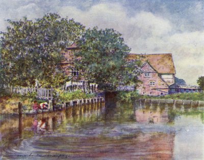 Streatley Mill av Mortimer Ludington Menpes