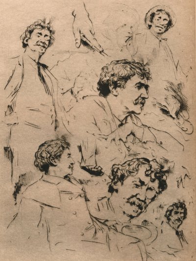 Studier av James McNeill Whistler, c1886. 1903 av Mortimer Ludington Menpes