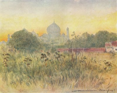 Taj Mahal, Agra, 1905 av Mortimer Ludington Menpes