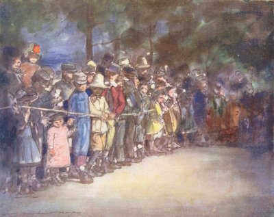 Verdens barn: Fransk, På markedet (fargelitografi) av Mortimer Ludington Menpes