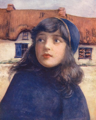 Verdens barn: Irsk, Molly (fargelitografi) av Mortimer Ludington Menpes