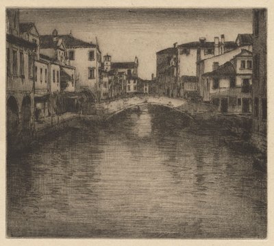 En sidekanal, Venezia av Mortimer Menpes