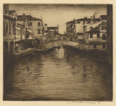 En sidekanal, Venezia av Mortimer Menpes