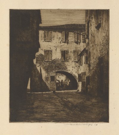 I en sidegate, Chioggia av Mortimer Menpes