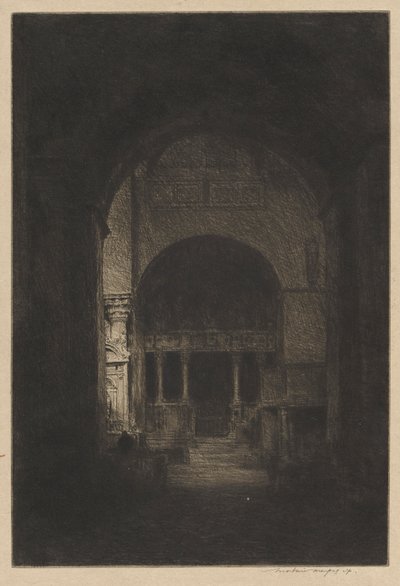 Interiør av St. Mark av Mortimer Menpes