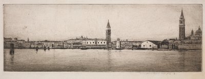 Markusbassenget, Venezia, 1910. av Mortimer Menpes