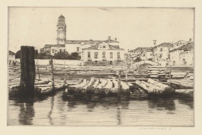 Timber Shore of the Brenta av Mortimer Menpes