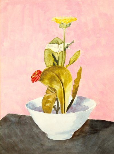 Skål med blomster, 1918. av Morton Livingston Schamberg