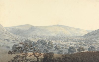 Fjern utsikt over Llandrillo av Moses Griffith