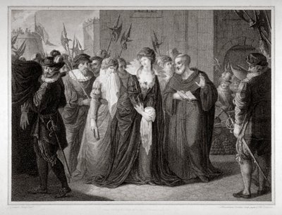 Lady Jane Gray ble ført til hennes henrettelse ved Tower of London, 1554 1797 av Mountague Tomkins