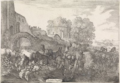 Landskap med reisende Arkadiske landskap (serietittel) av Moyses van Wtenbrouck