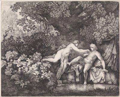 Salamacis og Hermafroditus av Moyses van Wtenbrouck