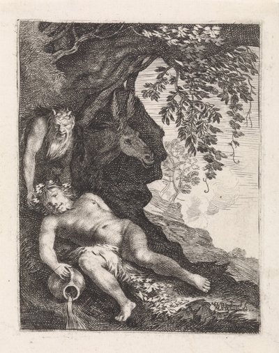 Slapende Silenus av Moyses van Wtenbrouck