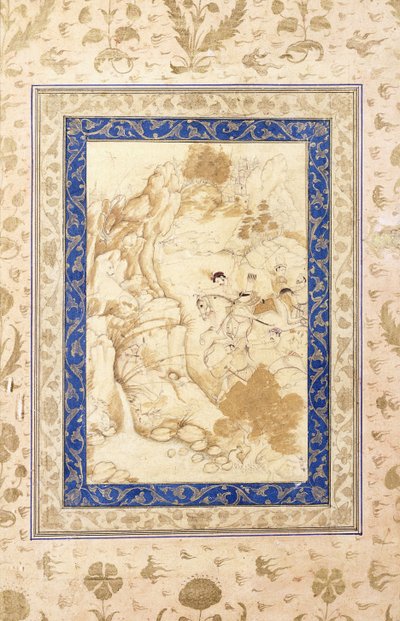 Jaktscene, ca. 1660-80 av Mughal School