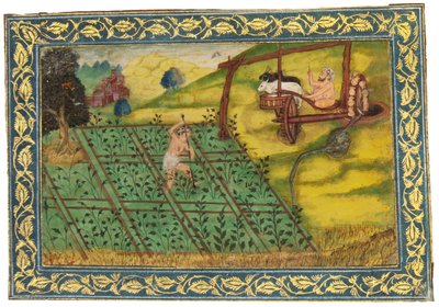 Pastoral scene av Mughal School