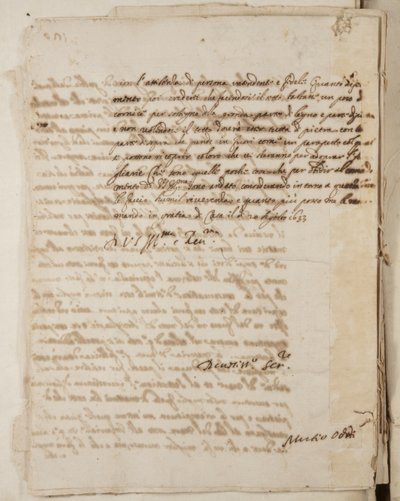 Portefølje med tegninger av Mutio Oddi fra Urbino og andre, s. 120, ca. 1635-40 (penn og blekk på papir i innbundet volum) av Muzio Oddi