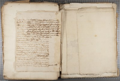 Portefølje med tegninger av Mutio Oddi fra Urbino og andre, s. 120, verso, ca. 1635-40 (penn og blekk på papir i innbundet volum) av Muzio Oddi