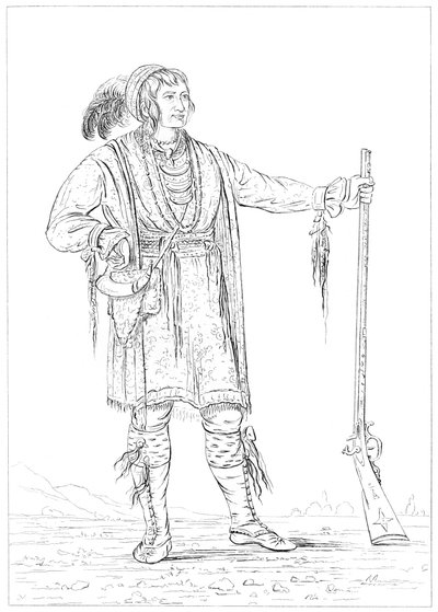 Osceola, krigsfange fra Florida-krigen, Fort Moultrie, South Carolina, 1841. av Myers and Co
