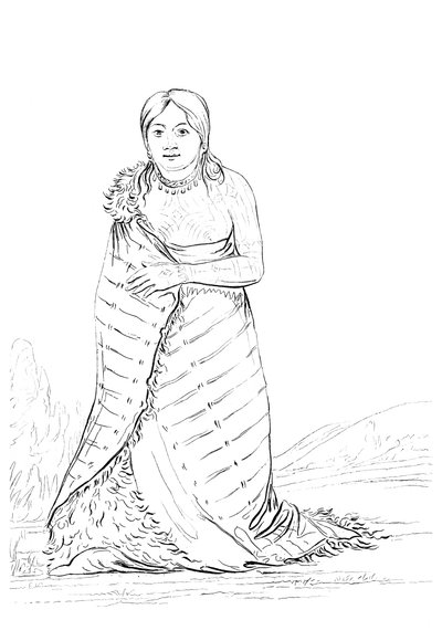 The Pure Fountain, kona til høvdingen for Ponca-stammen, 1841. av Myers and Co