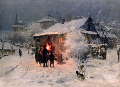 Julesangen i Ukraina av Mykola Kornylijowytsch Pymonenko
