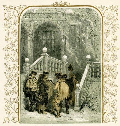 Julesanger - illustrasjon av Birket Foster av Myles Birket Foster