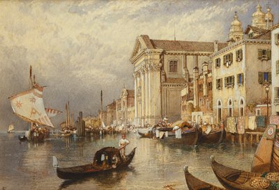 Kirken Santa Maria del Rosario eller Gesuati, Venezia, av Myles Birket Foster