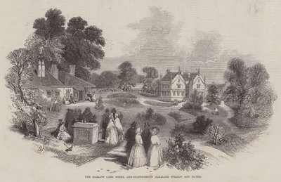 Harlow Carr Hotel og Sulphureous Alkaline Springs and Baths av Myles Birket Foster