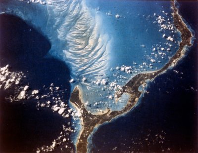 Jorden fra verdensrommet - Eleuthera Island, Bahamas, c1980-tallet. av NASA Images