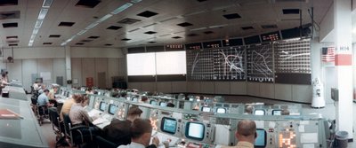 Mission Operations Control Room i Mission Control Center, Houston, Texas, USA, 1971.ston, 1971. av NASA Images