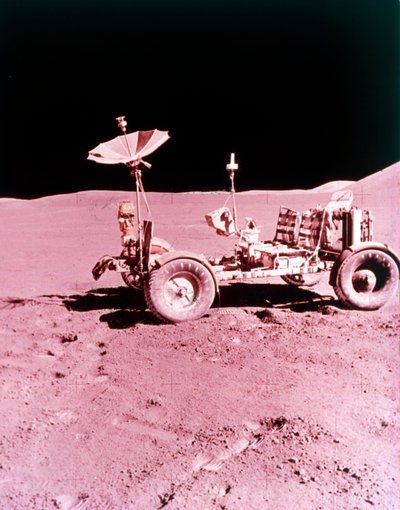 Det første Lunar Roving Vehicle, Apollo 15, juli 1971. av NASA Images