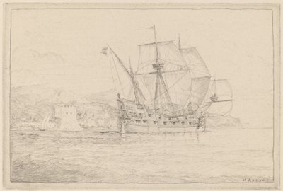 Skip under seil av N. Artsay