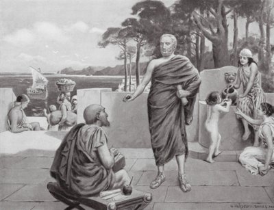 Thukydides im Exil (Lithografie) von N. Prescott-Davies