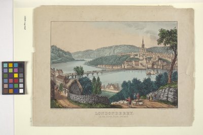 Londonberry (håndfarget litografi) av N. and Ives J.M. (1824 95) Currier