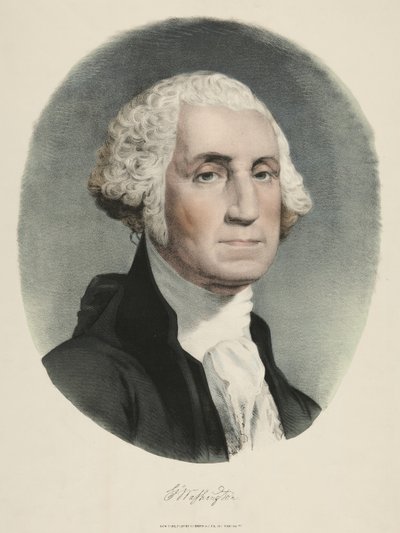 George Washington (fargelitografi) av Currier and Ives