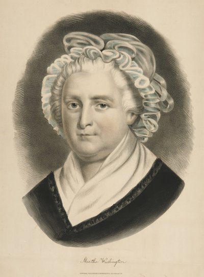 Martha Washington (fargelitografi) av Currier and Ives