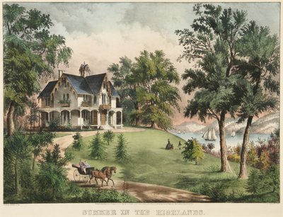 Sommer i høylandet av Currier and Ives