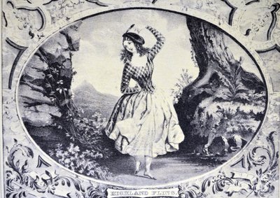 Currier & Ives Illustrasjon 1800-tallet. Highland Fling av N. and Ives, J.M. Currier