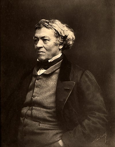 Portrett av den franske maleren Jean Baptiste Camille Corot av Nadar