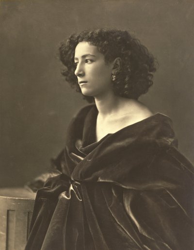 Sarah Bernhardt (1844-1924) fransk skuespillerinne, foto av Gaspard-Felix Tournachon aka Nadar av Nadar