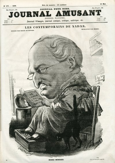Omslag til "Le Journal Amusant", 5. mai 1859 (gravering) av Nadar