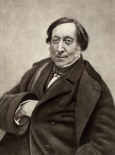 Gioachino (Antonio) Rossini (1792-1868) av Nadar