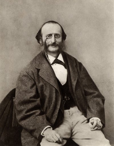 Jacques Offenbach (1819–1880) (s/hvitt-bilde) av Nadar