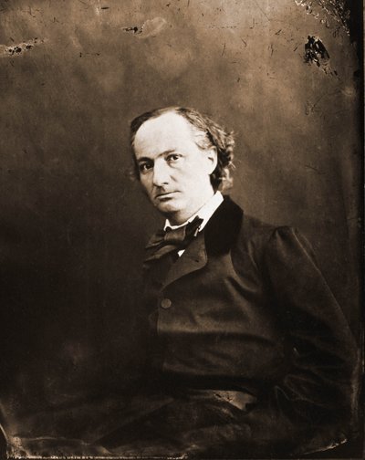 Portrett av Charles Baudelaire, forfatter 1821-1867 (bilde) av Nadar