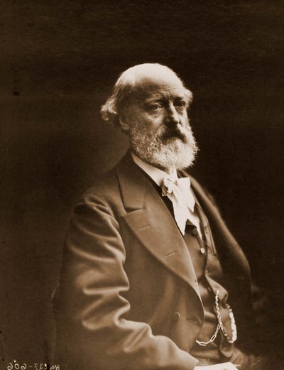 Portrett av Eugene Viollet-le-Duc (Viollet le Duc) (1814-1879), arkitekt og akvarell 1814-1879 (bilde) av Nadar