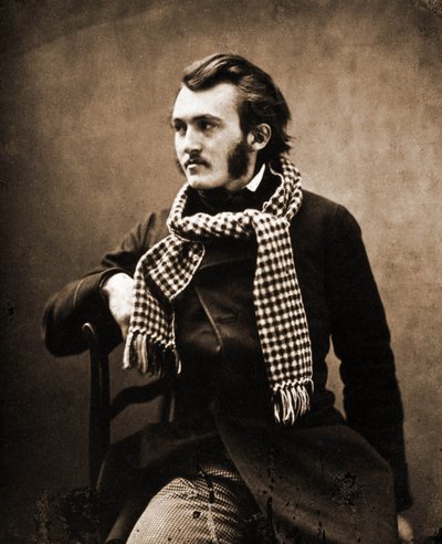Portrett av Gustave Dore, tegneserieskaper og gravør 1832-1883. Fotografi av Nadar (Felix Tournachon). av Nadar